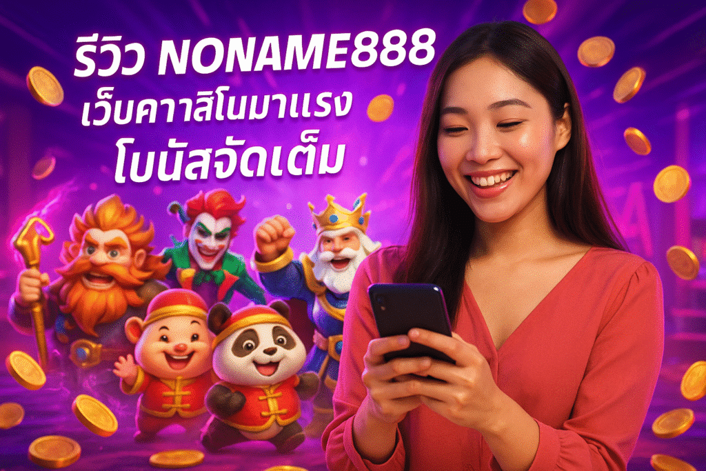 รีวิว NONAME888 เว็บคาสิโนมาแรง โบนัสจัดเต็ม